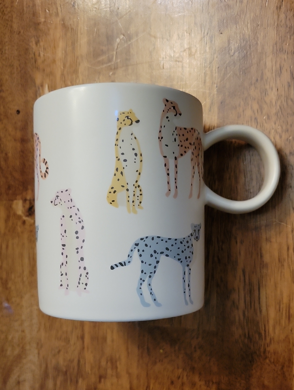 Fringe Studio Spot Cheetah Mug - Yellow, Blue, Pink, Brown NWT